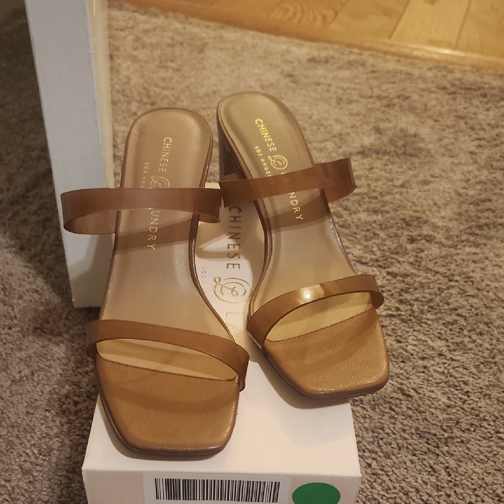 Chinese Laundry Tan Heeled Sandals